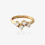 Anillo 4 Garras Diagonal