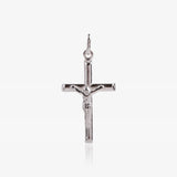 Cruz Plata de Ley Cristo tubo