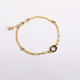 Oval Blue Enamel Bracelet