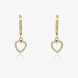 Pendientes aros Corazones