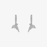 Pendientes Aro Delfín Colgante