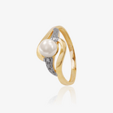 Anillo Perla Bicolor
