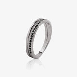 Anillo Circonitas negras
