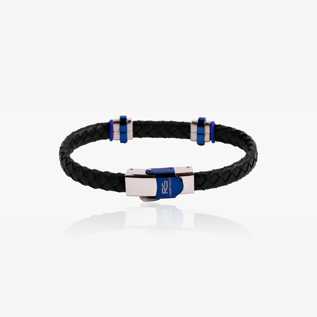 Pulsera Acero Cuero