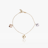 Pulsera Trio Corazones