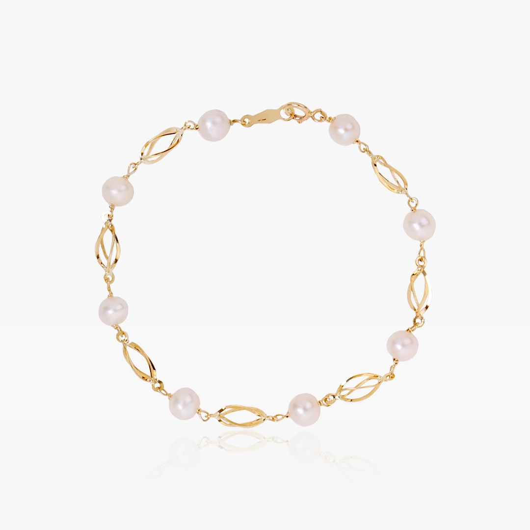 Pulsera perlas jaula