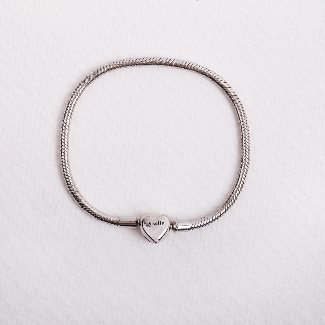 Pulsera Abalorios Corazón