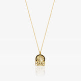 Virgin Mary necklace.