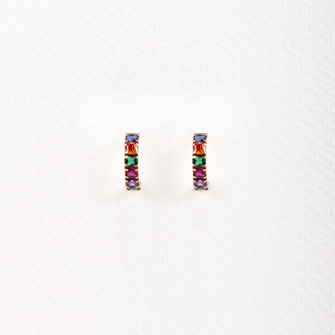 Pendientes Medio Aro color