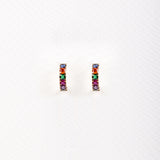 Pendientes Medio Aro color