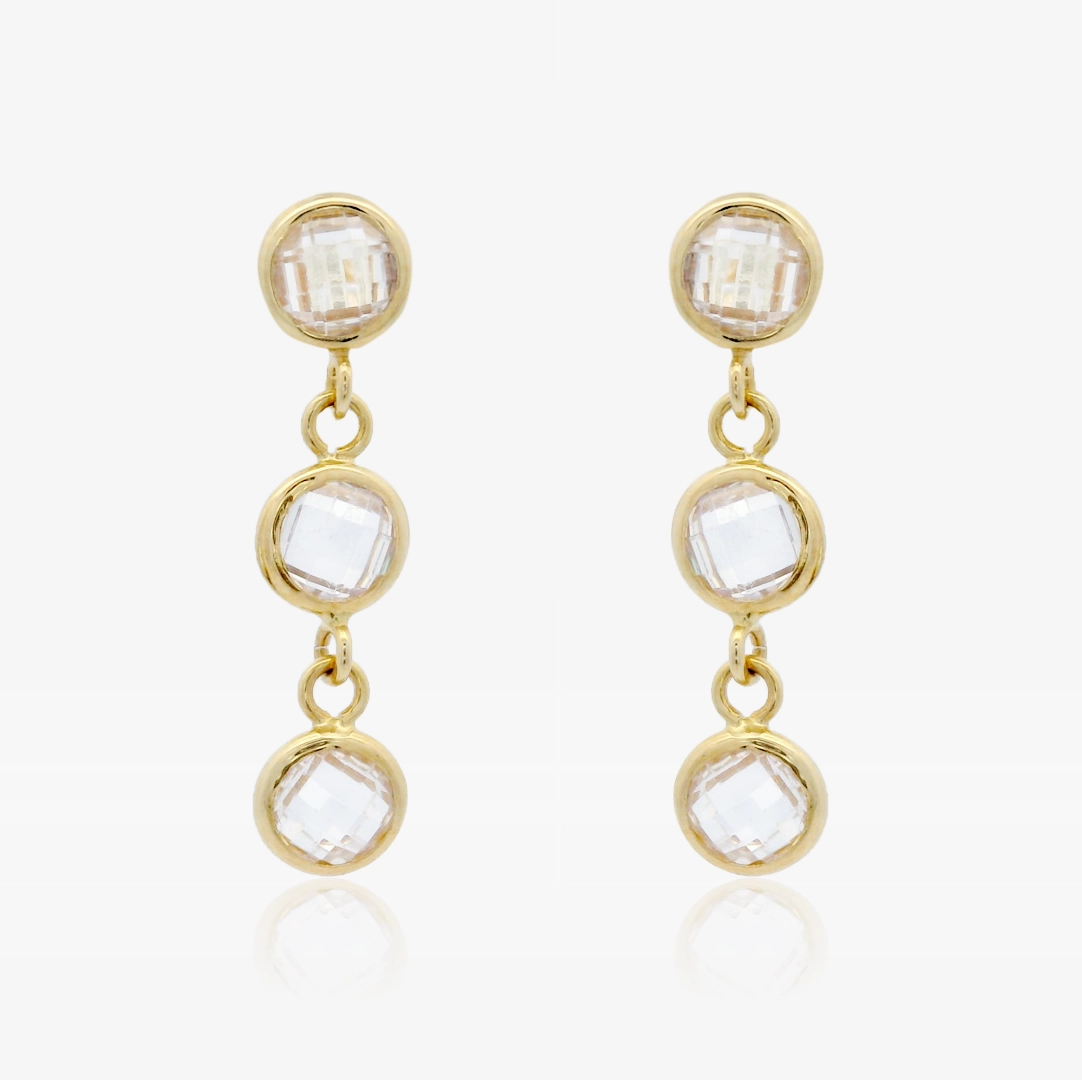 Dott zircon earrings
