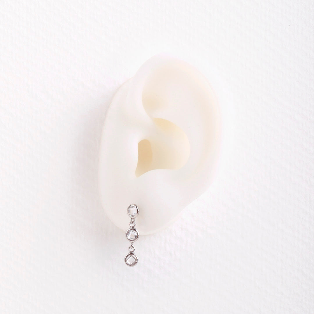 Dott zircon earrings