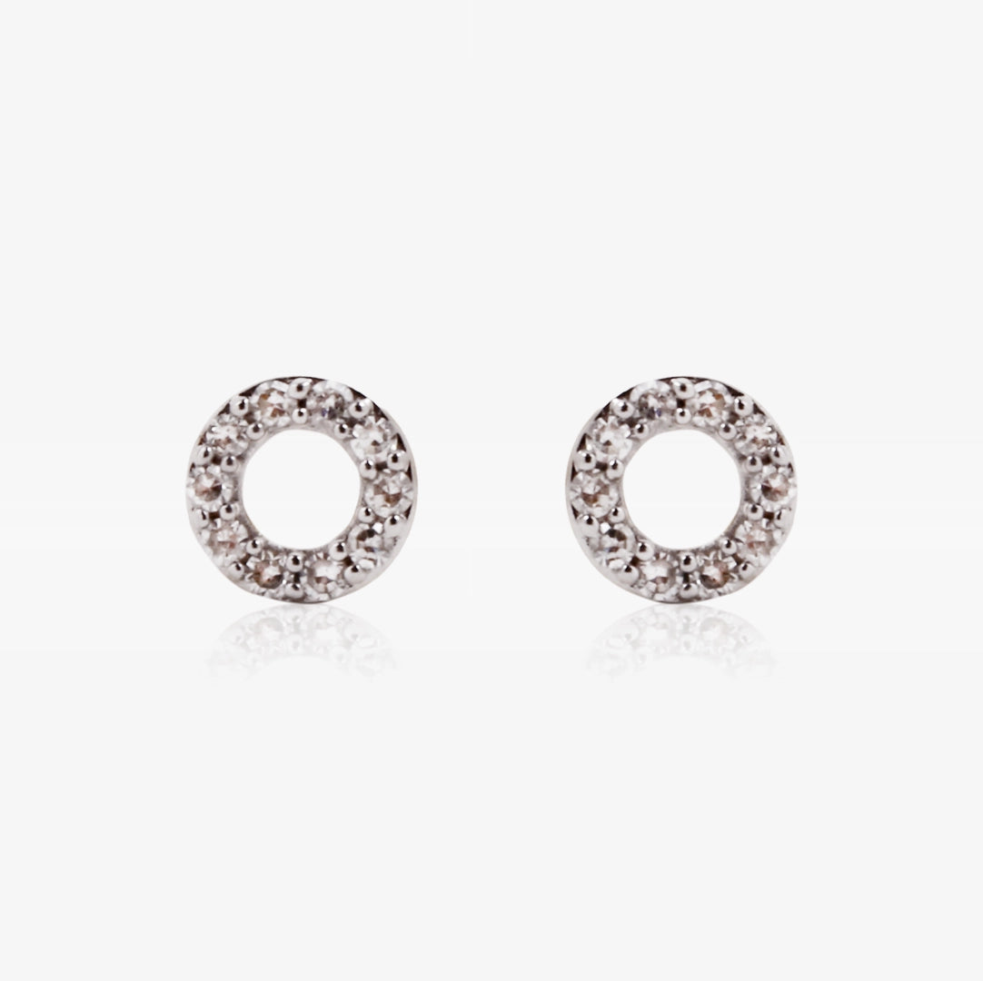 Pendientes Diamante Circulo