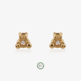 Baby+ Bear and Zirconia Earrings