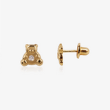 Baby+ Bear and Zirconia Earrings