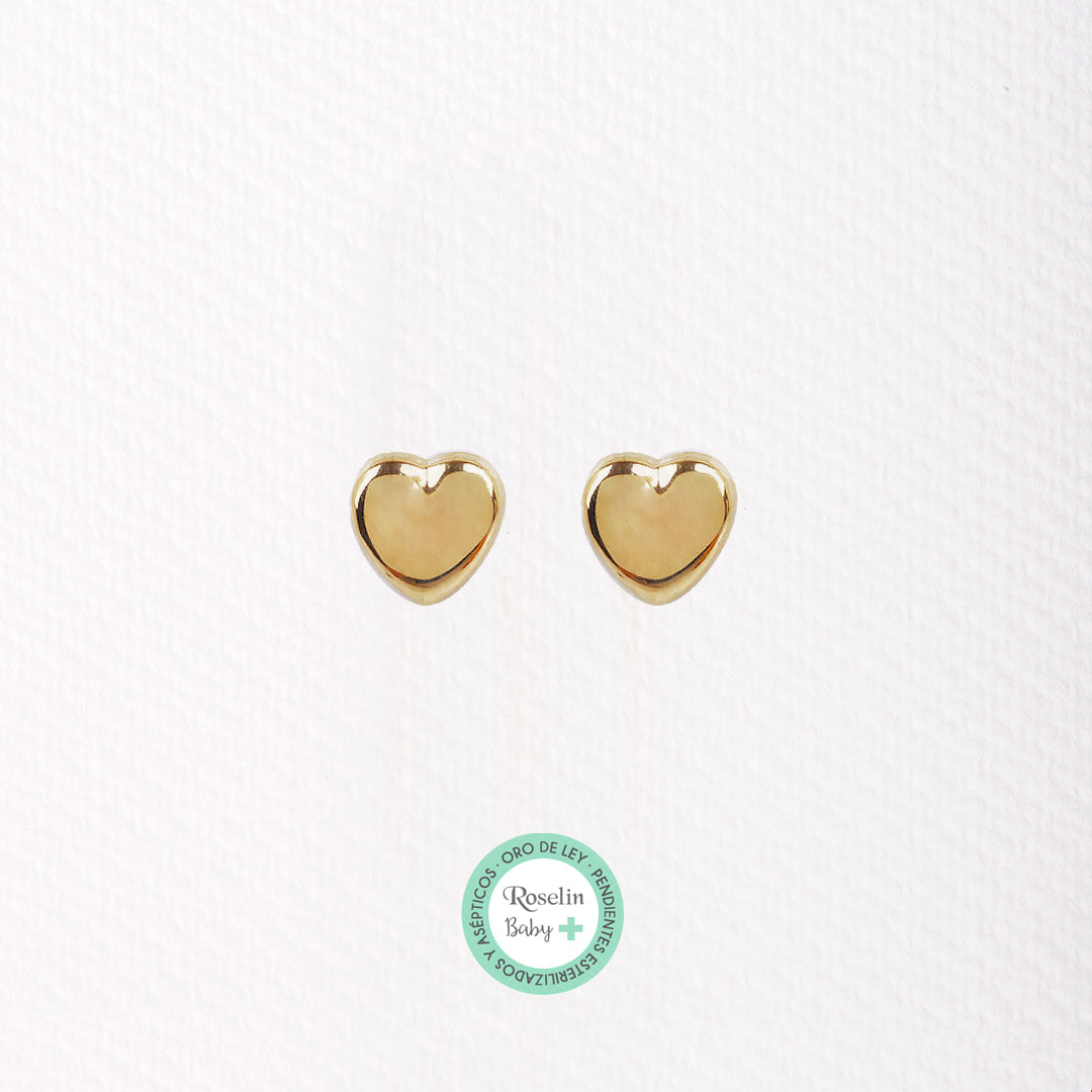 Pendientes Baby+ Corazon brillo