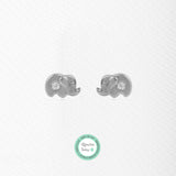 Pendientes Baby+ Elefante y circonitas