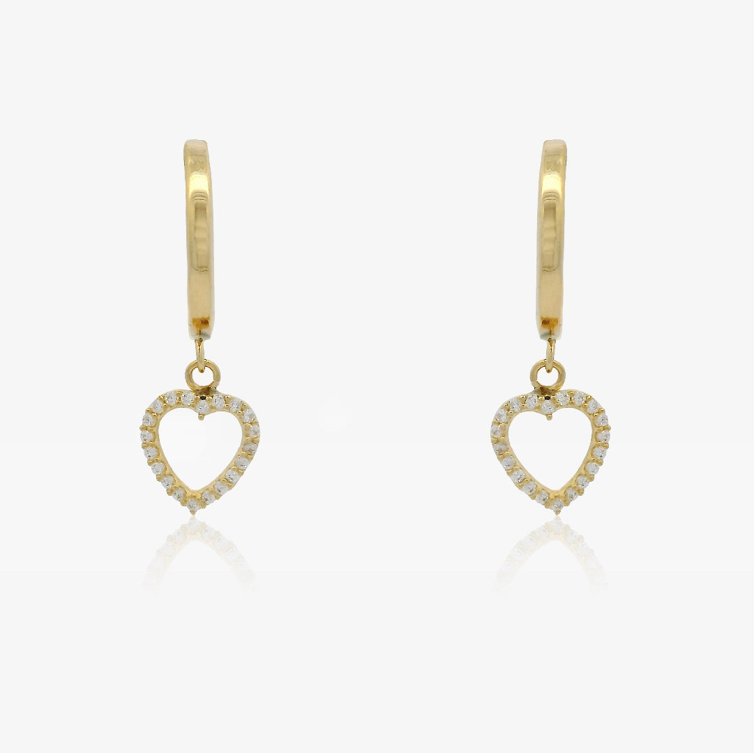 Pendientes aros Corazones