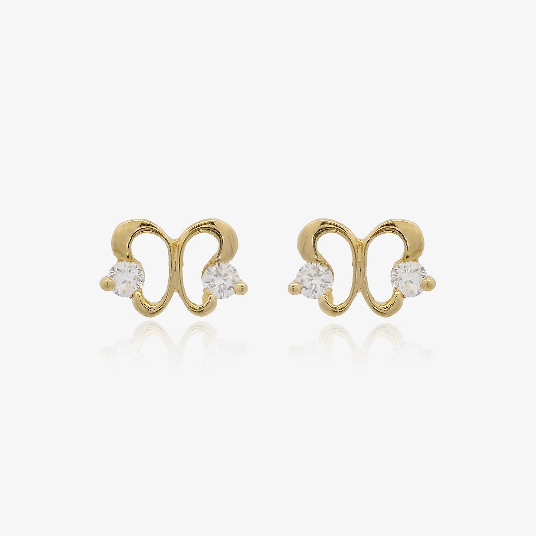 Pendientes mariposa circonitas