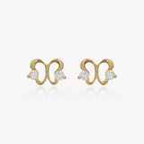 Pendientes mariposa circonitas