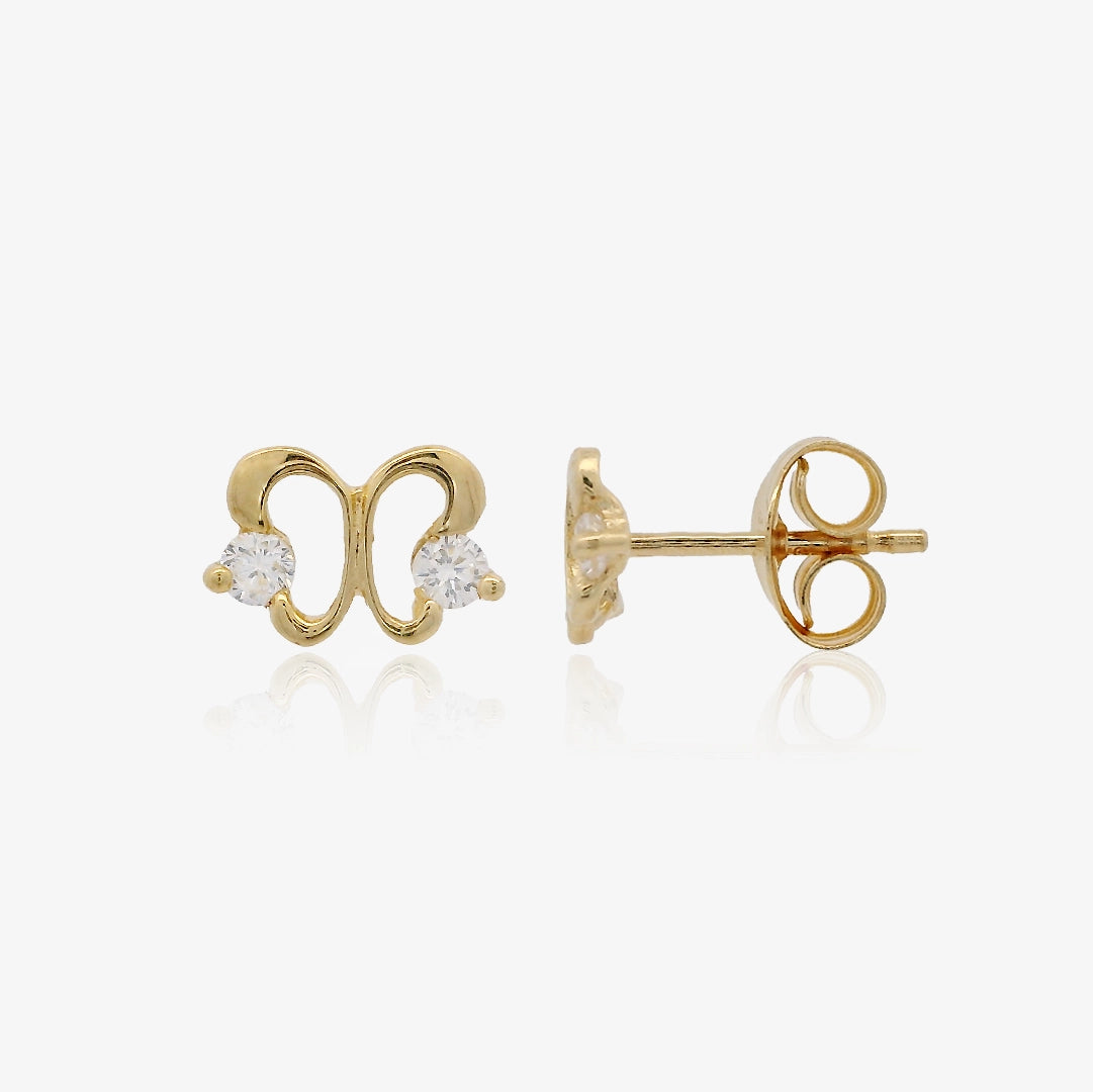 Pendientes mariposa circonitas