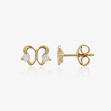 Pendientes mariposa circonitas
