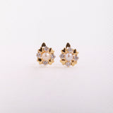 Pendientes flor perla