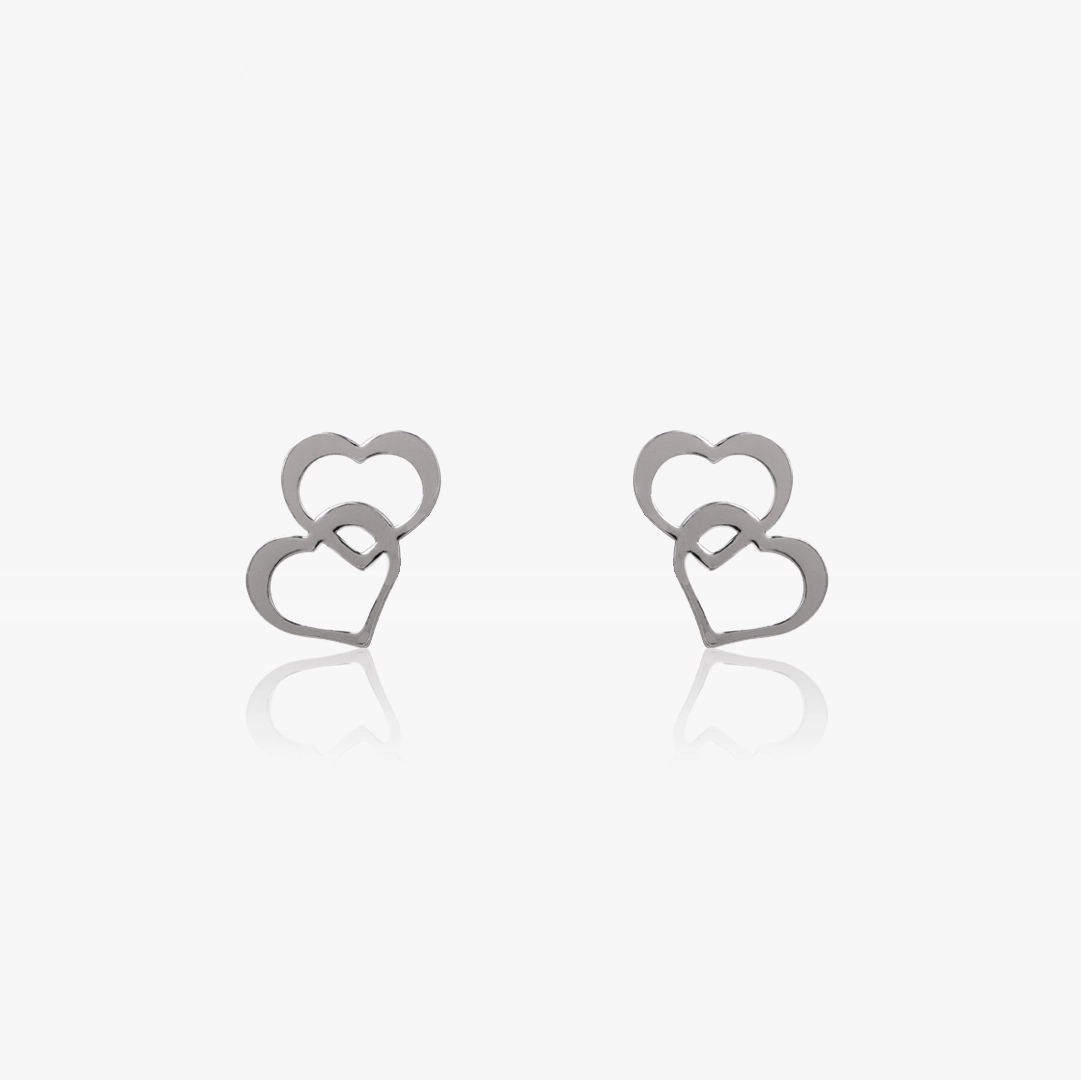 Pendientes Doble Corazon