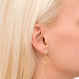 Long Rhombus Earrings