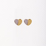 Pendientes Corazones Bicolor